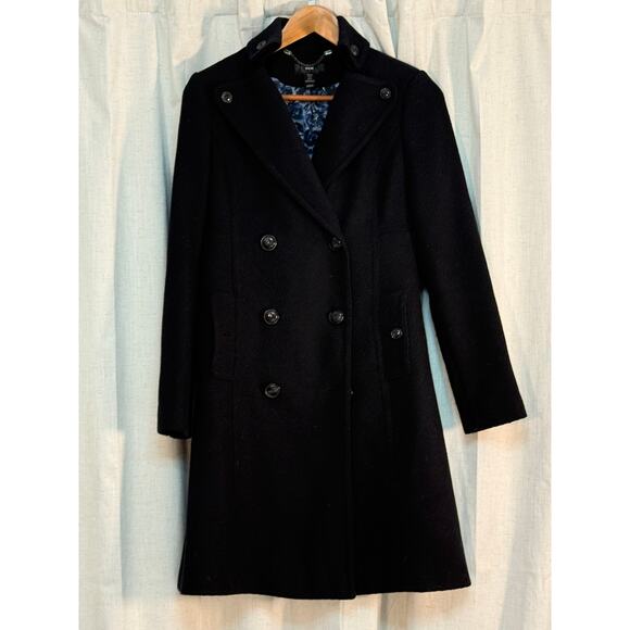 Womens Navy trench Coat - Picture 1 of 4